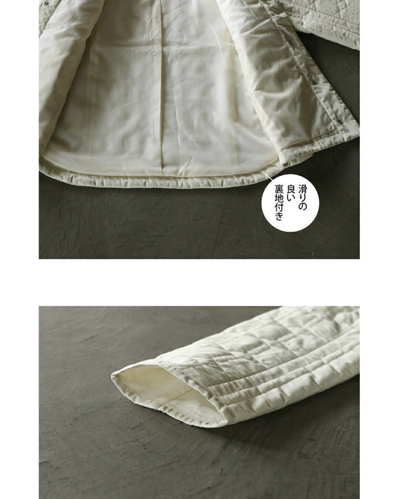 こなれ大人可愛い 疲れない軽量キルティングアウター