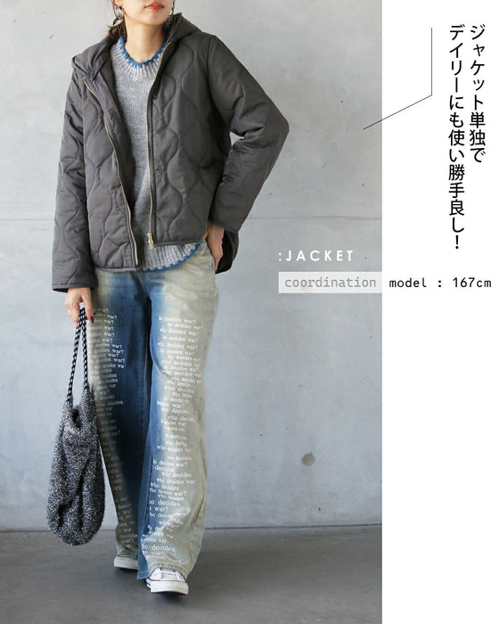 気温も気分も、自在に。ベスト付き軽量キルティングアウター【set】