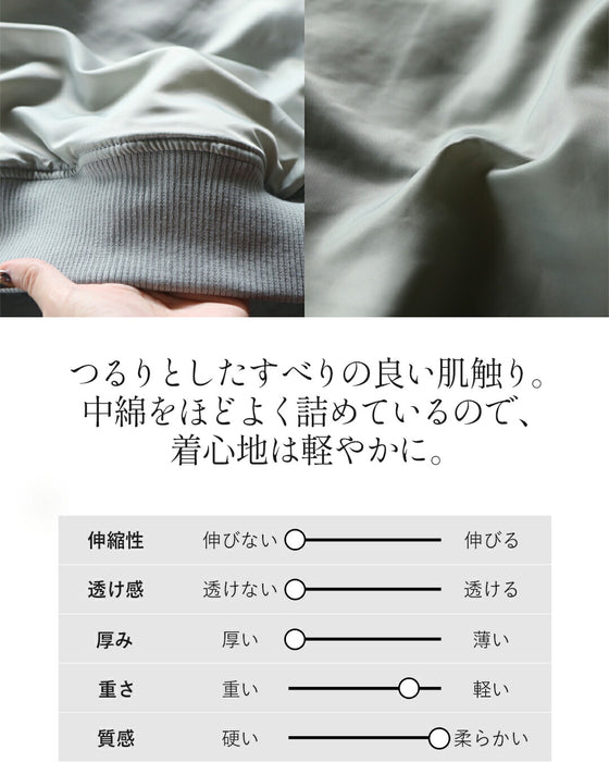 着ると軽いニュアンスグレーで抜け感オーバーサイズMA1アウター