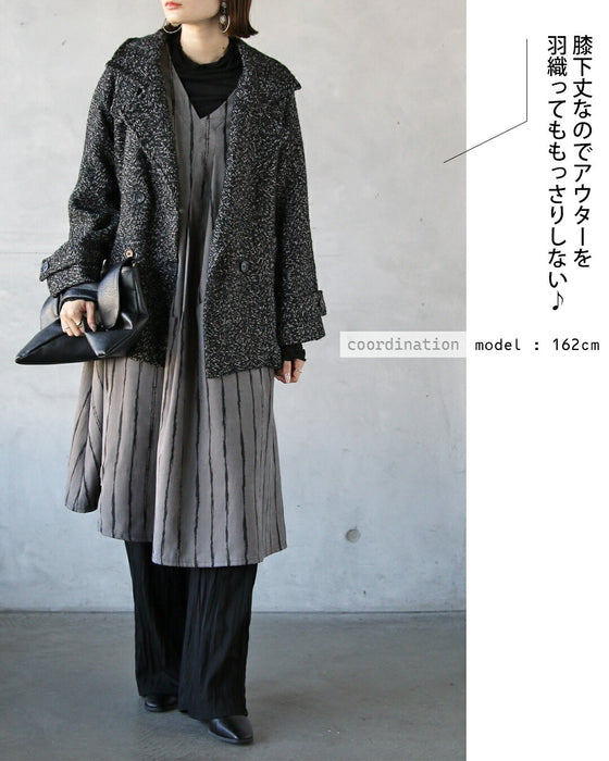 絶妙なモード感とラフさ 大人のジャンスカワンピ