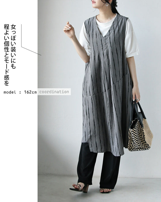 絶妙なモード感とラフさ 大人のジャンスカワンピ