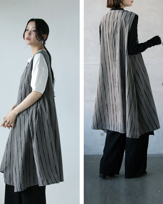 絶妙なモード感とラフさ 大人のジャンスカワンピ