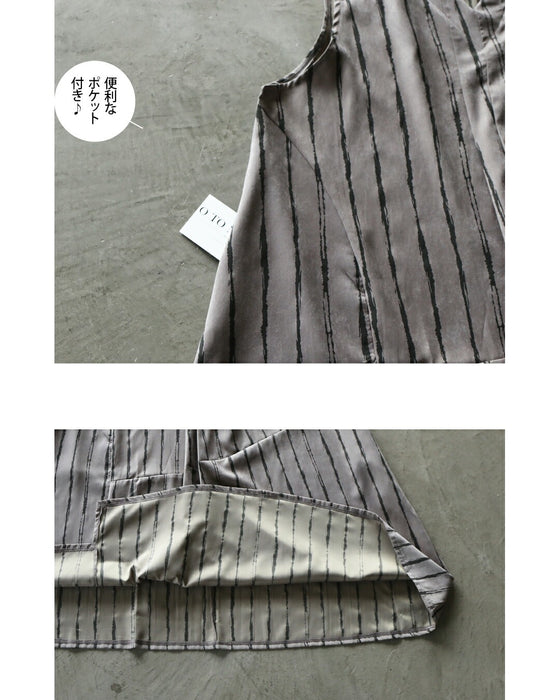 絶妙なモード感とラフさ 大人のジャンスカワンピ