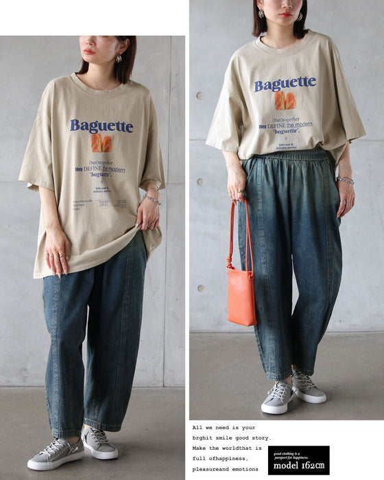 気取らない大人のオシャレ ロゴビッグTシャツ