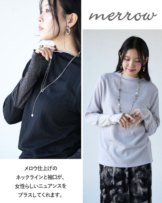 袖口から煌めく、大人の遊び心トップス