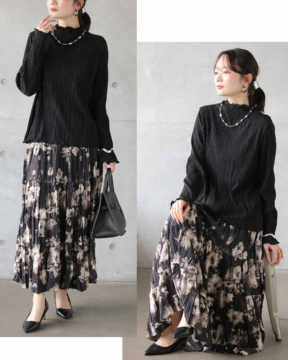 顔周りを華やかに彩る。贅沢ニュアンスカットソー