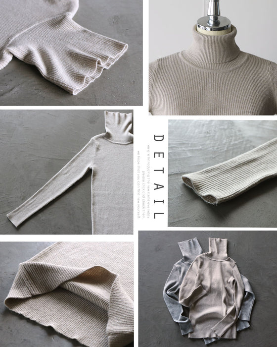 頑張らずに印象アップ”を叶える万能リブニット。