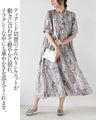品よく高見えする。爽やかなティアードワンピ