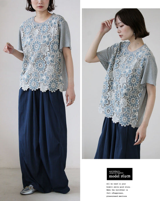 #snc 洋服屋 Youfukuya カットソー 黄緑 ピンク Tシャツ 刺繍 花柄 イタリア製 半袖 タグ付き 美品 レディース [949151] Amazon | [青梧] メンズ tシャツ 半袖 刺繍 和柄 綿100% 花柄 桜