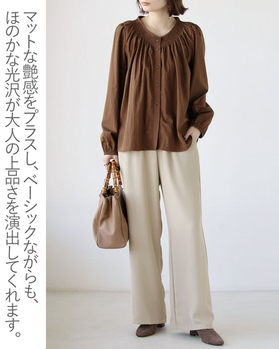ラフにきちんと見え、頼れる大人パンツ ストレートワイドパンツ