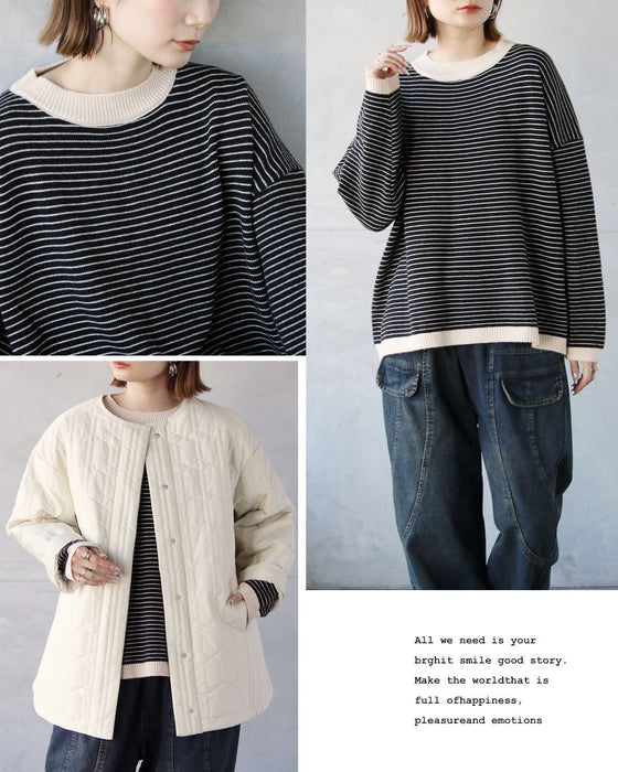 気負わずおしゃれを叶える、毎日着たいボーダーニット