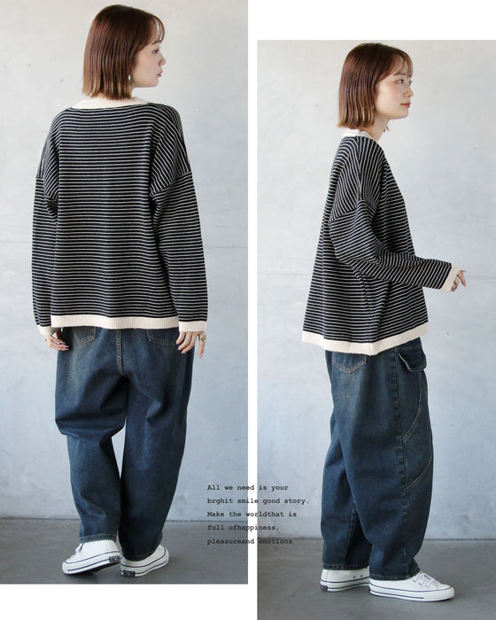 気負わずおしゃれを叶える、毎日着たいボーダーニット