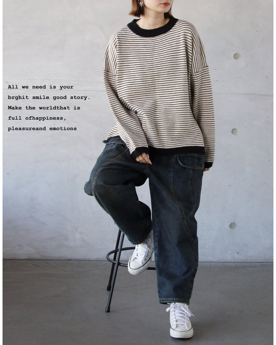 気負わずおしゃれを叶える、毎日着たいボーダーニット