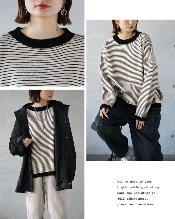 気負わずおしゃれを叶える、毎日着たいボーダーニット