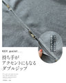 足長スタイルを叶える 万能ダブルジップニットアウター
