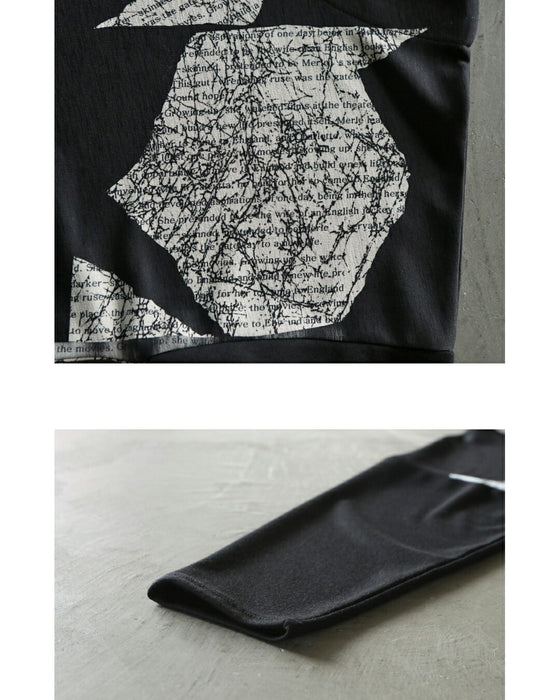 1枚で絵になる センス薫るモードプリントトップス