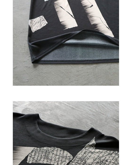 1枚で絵になる センス薫るモードプリントトップス