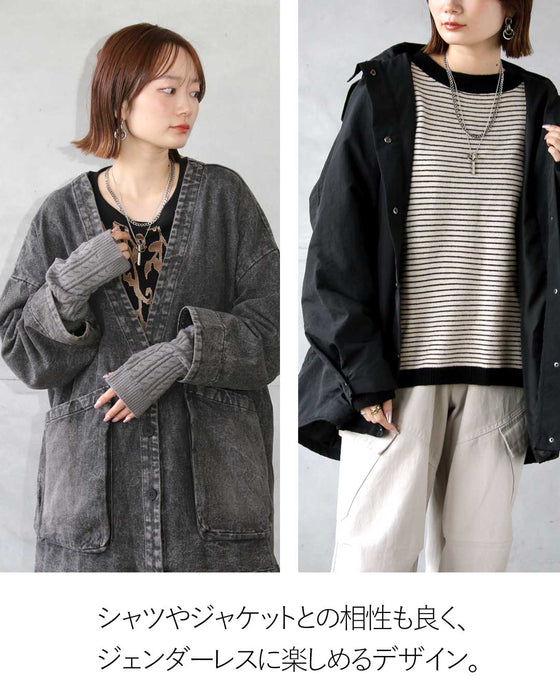 ミニマルなデザインでモードな抜け感を。 レイヤードチェーンネックレス