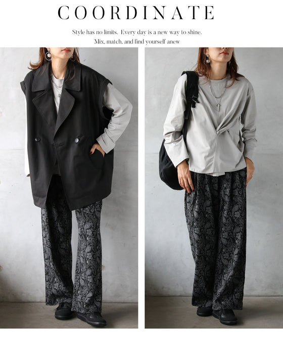 シンプルにひとくせ癖 こなれ感が生まれる変形トップス。