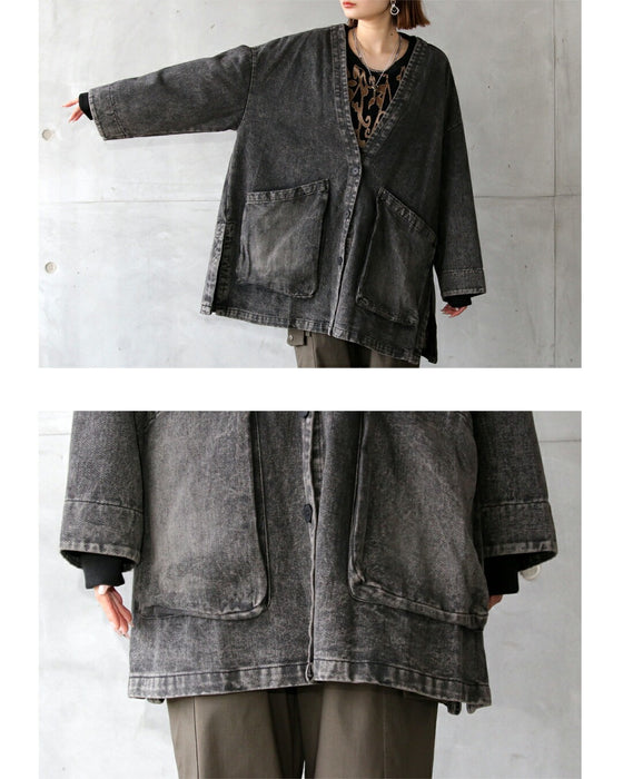 羽織るだけでこなれ感が決まるゆったりデニムジャケット