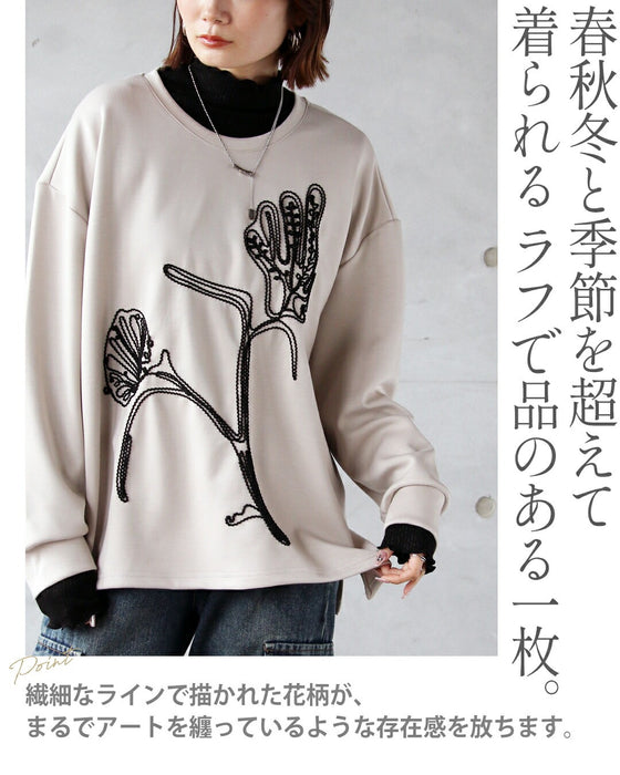 ゆるっと華やぐ、刺繍フラワー。大人のデザイントレーナー