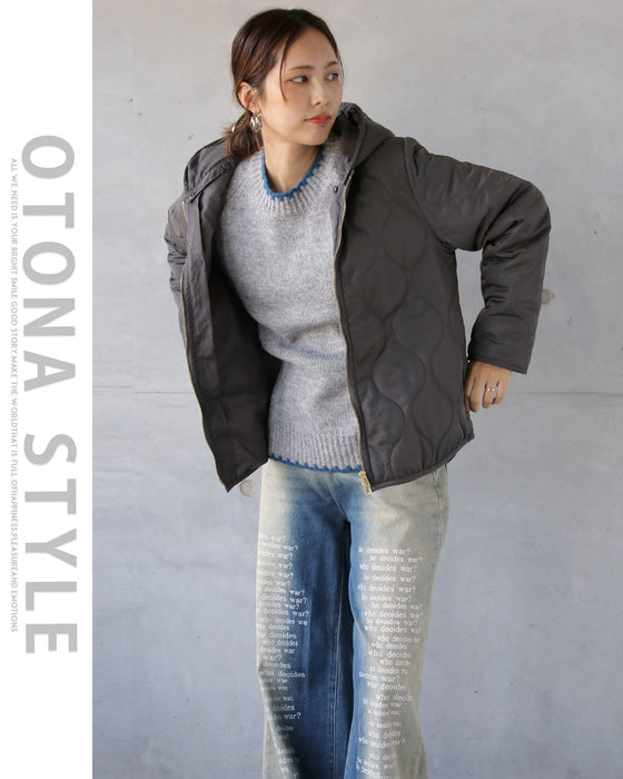 おしゃれ見えする遊び心 配色ラインニット