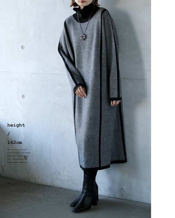 ラインで魅せるシルエット美人ワンピース　