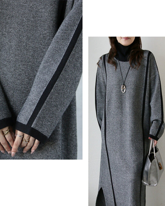 ラインで魅せるシルエット美人ワンピース　