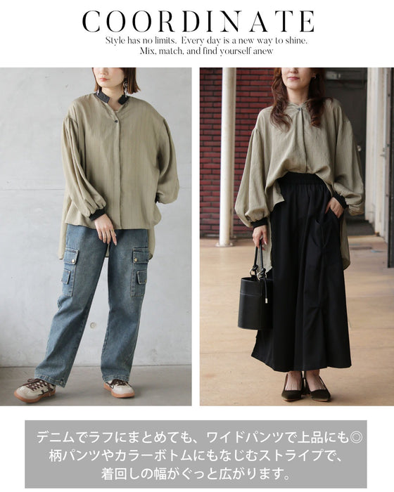 ラクなのに、こなれ見え 大人のためのゆるストライプシャツ