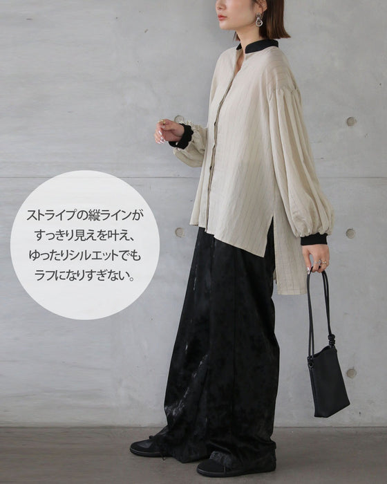 ラクなのに、こなれ見え 大人のためのゆるストライプシャツ