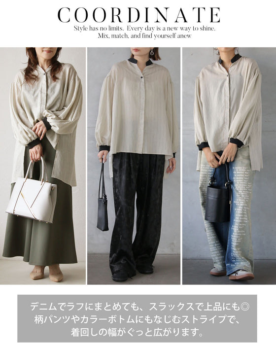 ラクなのに、こなれ見え 大人のためのゆるストライプシャツ