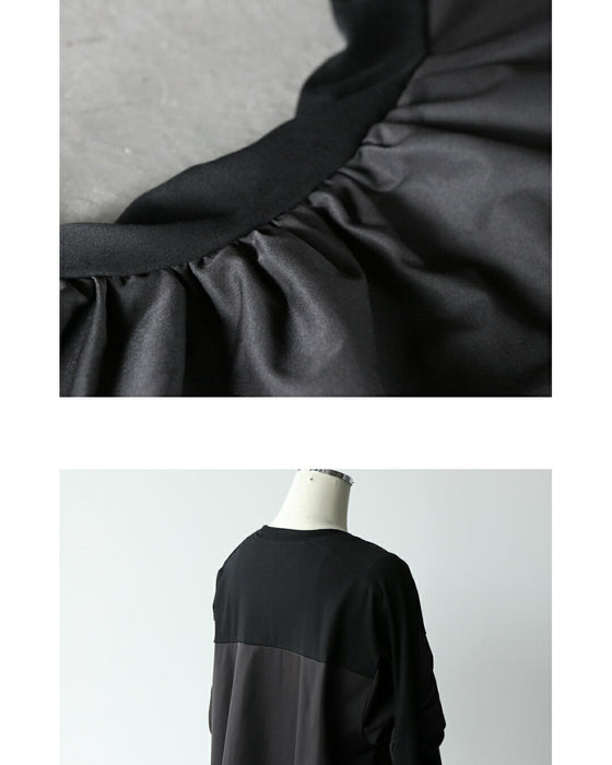 モードなひと癖。ギャザースリーブ変形トップス