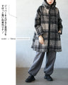 BIGジッパーが可愛い チェック柄軽量アウター