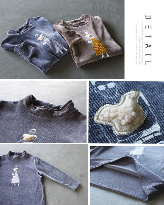 パリジェンヌ”を添えて上品な遊び心を やわらかベロアトップス