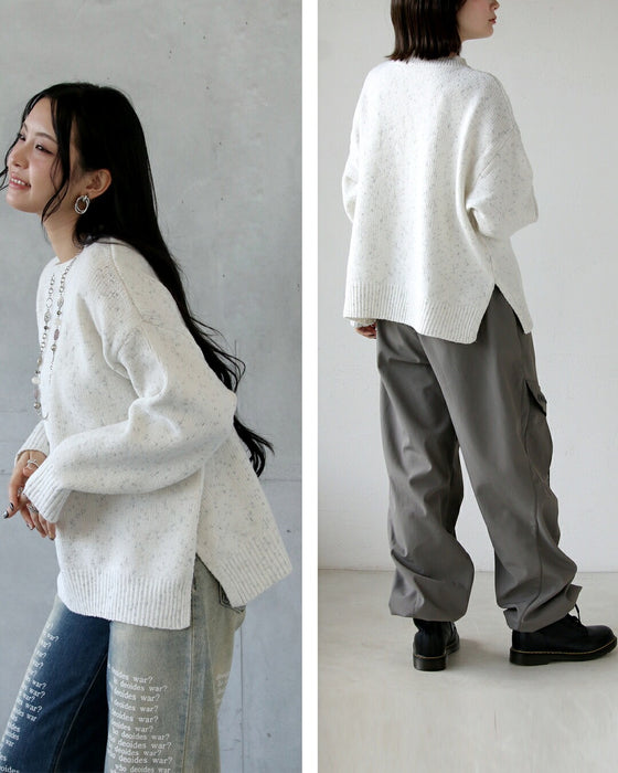 品よくやさしく煌めく やわもちニット