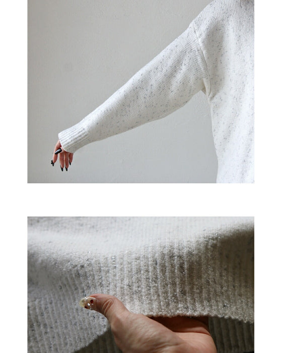 品よくやさしく煌めく やわもちニット