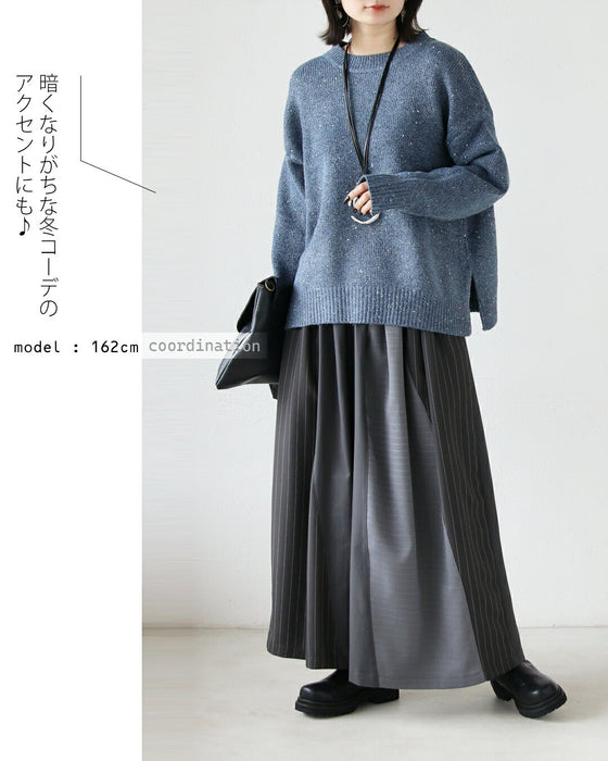 品よくやさしく煌めく やわもちニット