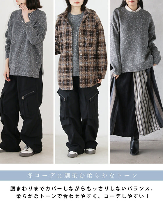 品よくやさしく煌めく やわもちニット