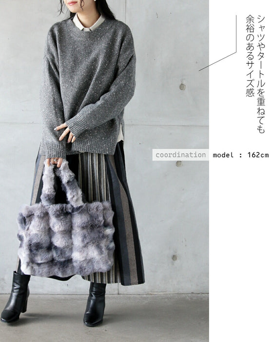 品よくやさしく煌めく やわもちニット