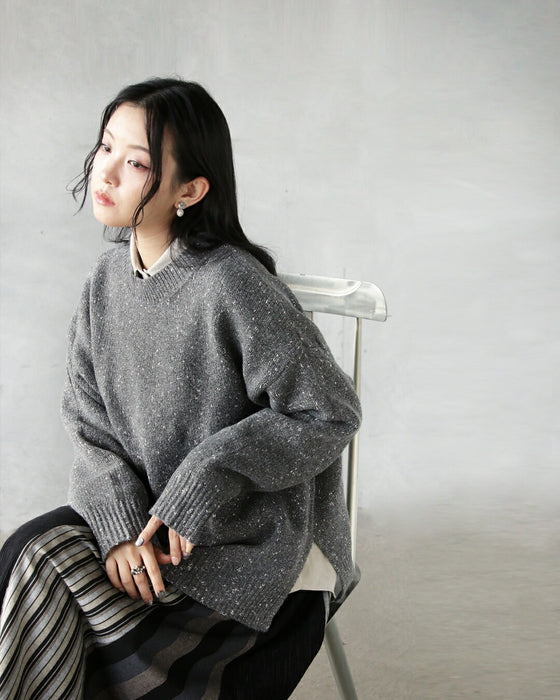 品よくやさしく煌めく やわもちニット