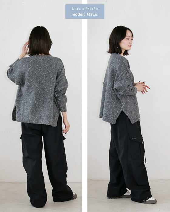 品よくやさしく煌めく やわもちニット