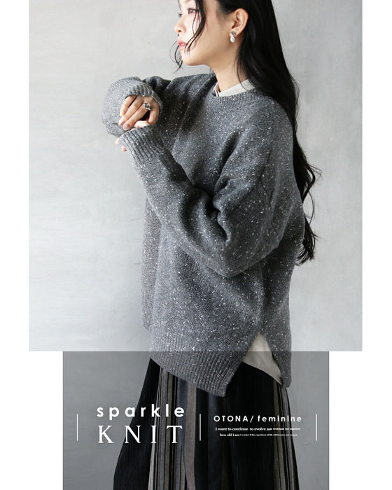 品よくやさしく煌めく やわもちニット