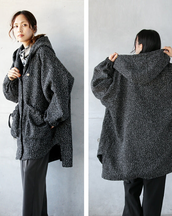 抜け感叶える ラフに着たい大人ツイード調アウター