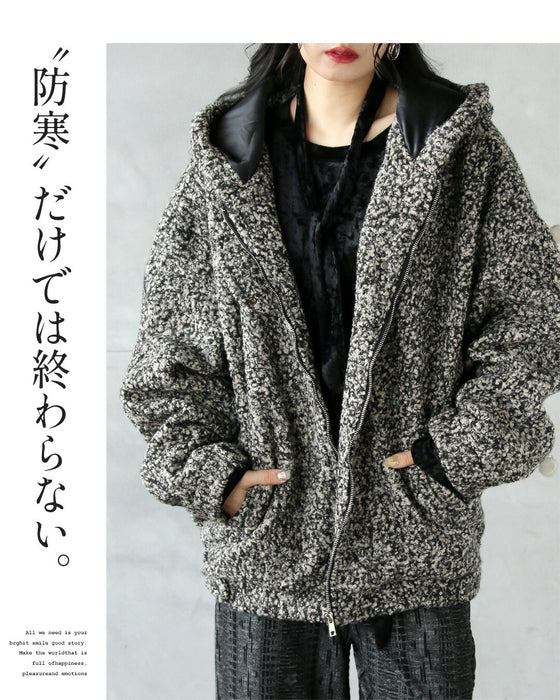 “質感”でつくる ふんわり×モード 上質ループヤーンアウター