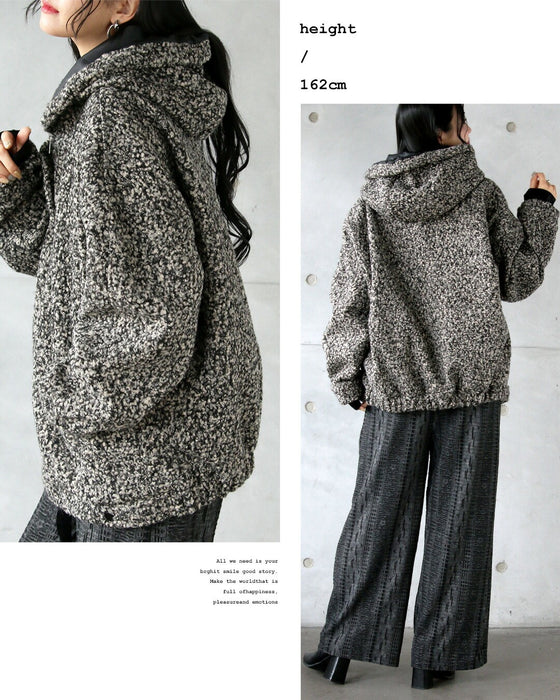 “質感”でつくる ふんわり×モード 上質ループヤーンアウター