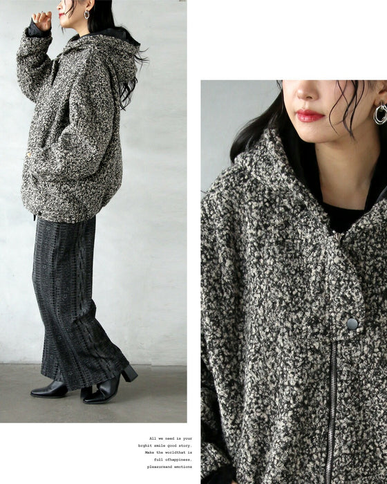 “質感”でつくる ふんわり×モード 上質ループヤーンアウター