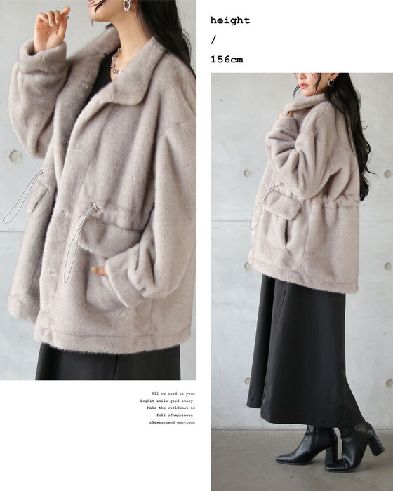 ふんわり品よくコーデを格上げ。 リュクスなファーアウター。