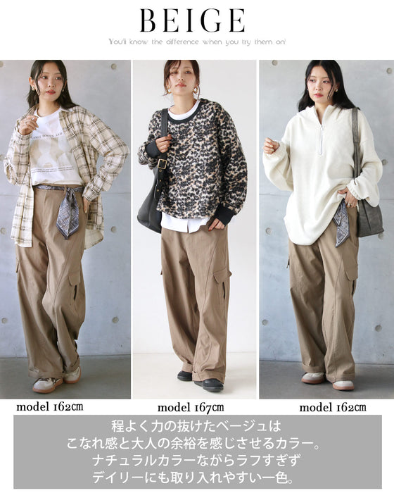 いつものカーゴがこなれ顔スカーフ付きカーゴパンツ