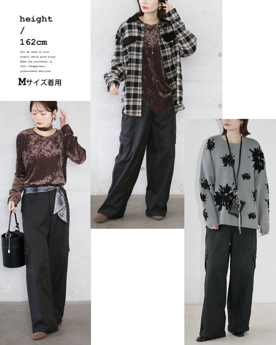 いつものカーゴがこなれ顔スカーフ付きカーゴパンツ