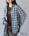 一枚でこなれ感がキマル。大人可愛いチェックシャツ
